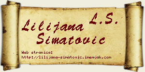 Lilijana Simatović vizit kartica